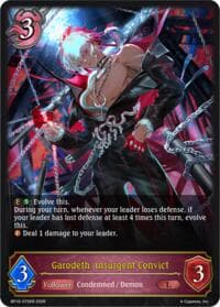 Garodeth, Insurgent Convict - BP19: Eightfold Retribution - Shadowverse: Evolve card
