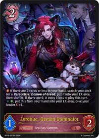 Zeronua, Demon Dominator - BP19: Eightfold Retribution - Shadowverse: Evolve card