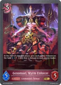 Genomuel, Wyrm Enforcer - BP19: Eightfold Retribution - Shadowverse: Evolve card
