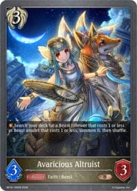 Avaricious Altruist - BP19: Eightfold Retribution - Shadowverse: Evolve card