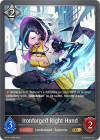 Ironforged Right Hand - BP19: Eightfold Retribution - Shadowverse: Evolve card