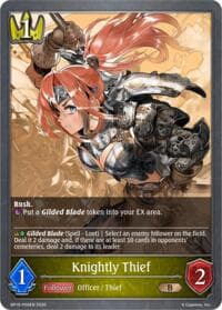 Knightly Thief - P09EN (Foil) - BP19: Eightfold Retribution - Shadowverse: Evolve card