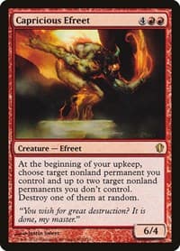Capricious Efreet - Commander 2013 - Magic: The Gathering card