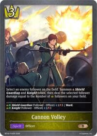 Cannon Volley - P10EN (Foil) - BP19: Eightfold Retribution - Shadowverse: Evolve card