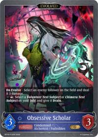 Obsessive Scholar (Evolved) - P12EN (Foil) - BP19: Eightfold Retribution - Shadowverse: Evolve card