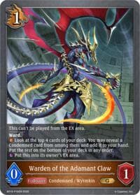 Warden of the Adamant Claw - P16EN (Foil) - BP19: Eightfold Retribution - Shadowverse: Evolve card