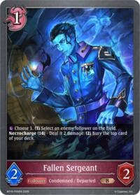Fallen Sergeant - P25EN (Foil) - BP19: Eightfold Retribution - Shadowverse: Evolve card