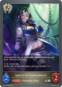 Agent of the Commandments - P27EN (Foil) - BP19: Eightfold Retribution - Shadowverse: Evolve card