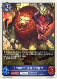 Chimera Test Subject - P34EN (Foil) - BP19: Eightfold Retribution - Shadowverse: Evolve card