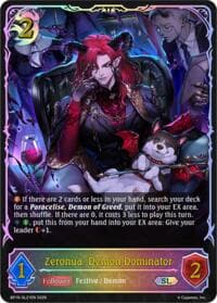 Zeronua, Demon Dominator (SL) - SL21EN (Foil) - BP19: Eightfold Retribution - Shadowverse: Evolve card