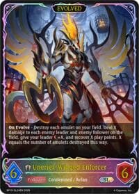Uneriel, Winged Enforcer (Evolved) (SL) - SL24EN (Foil) - BP19: Eightfold Retribution - Shadowverse: Evolve card