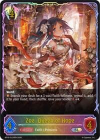 Zoe, Queen of Hope (SL) - SL25EN (Foil) - BP19: Eightfold Retribution - Shadowverse: Evolve card