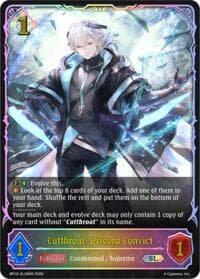 Cutthroat, Discord Convict (SL) - SL26EN (Foil) - BP19: Eightfold Retribution - Shadowverse: Evolve card