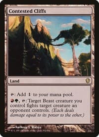 Contested Cliffs - Commander 2013 - Magic: The Gathering card