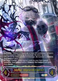 Sephie, Depraved Convict (Evolved) (U) - BP19: Eightfold Retribution - Shadowverse: Evolve card