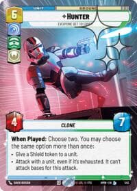 Hunter - Everyone Get to Cover! (Hyperspace Foil) - Homeworlds - Star Wars: Unlimited card