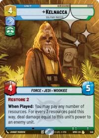 Kelnacca - Solitary Master (Hyperspace Foil) - Homeworlds - Star Wars: Unlimited card