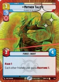 Mother Talzin - Pledged to the Sisterhood (Hyperspace Foil) - Homeworlds - Star Wars: Unlimited card
