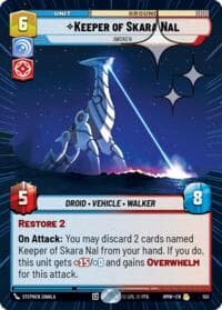 Keeper of Skara Nal - Awoken (Hyperspace Foil) - Homeworlds - Star Wars: Unlimited card