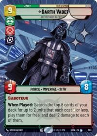 Darth Vader - Any Methods Necessary (Hyperspace Foil) - Homeworlds - Star Wars: Unlimited card