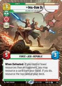 Ima-Gun Di - Holding Out For Resupply (Hyperspace Foil) - Homeworlds - Star Wars: Unlimited card