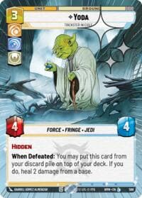 Yoda - Trickster in Exile (Hyperspace Foil) - Homeworlds - Star Wars: Unlimited card
