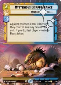 Mysterious Disappearance (Hyperspace Foil) - Homeworlds - Star Wars: Unlimited card