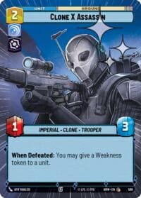 Clone X Assassin (Hyperspace Foil) - Homeworlds - Star Wars: Unlimited card