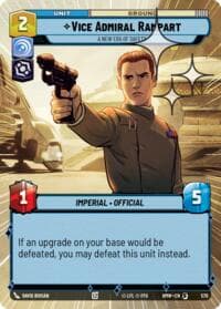 Vice Admiral Rampart - A New Era of Safety (Hyperspace Foil) - Homeworlds - Star Wars: Unlimited card