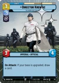 Director Krennic - The Work Has Stalled (Hyperspace Foil) - Homeworlds - Star Wars: Unlimited card