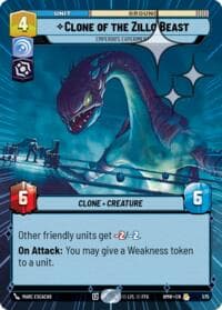 Clone of the Zillo Beast - Emperor's Experiment (Hyperspace Foil) - Homeworlds - Star Wars: Unlimited card