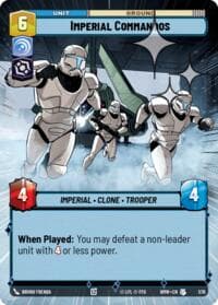 Imperial Commandos (Hyperspace Foil) - Homeworlds - Star Wars: Unlimited card