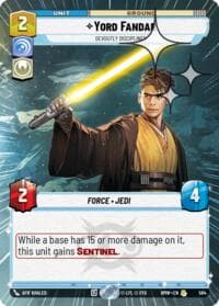 Yord Fandar - Devoutly Disciplined (Hyperspace Foil) - Homeworlds - Star Wars: Unlimited card