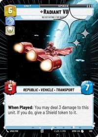 Radiant VII - Negotiating for Naboo (Hyperspace Foil) - Homeworlds - Star Wars: Unlimited card