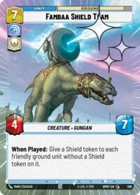 Fambaa Shield Team (Hyperspace Foil) - Homeworlds - Star Wars: Unlimited card