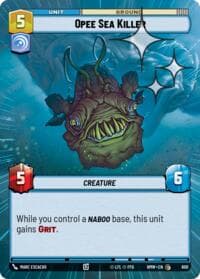 Opee Sea Killer (Hyperspace Foil) - Homeworlds - Star Wars: Unlimited card