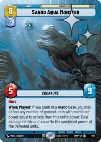 Sando Aqua Monster (Hyperspace Foil) - Homeworlds - Star Wars: Unlimited card