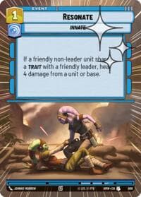 Resonate (Hyperspace Foil) - Homeworlds - Star Wars: Unlimited card