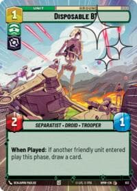 Disposable B1 (Hyperspace Foil) - Homeworlds - Star Wars: Unlimited card