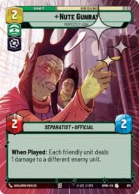 Nute Gunray - Perfectly Legal (Hyperspace Foil) - Homeworlds - Star Wars: Unlimited card