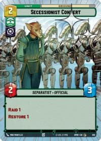 Secessionist Convert (Hyperspace Foil) - Homeworlds - Star Wars: Unlimited card
