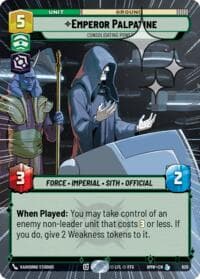 Emperor Palpatine - Consolidating Power (Hyperspace Foil) - Homeworlds - Star Wars: Unlimited card