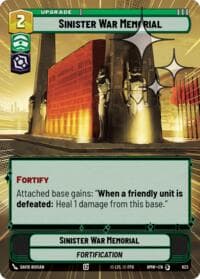 Sinister War Memorial (Hyperspace Foil) - Homeworlds - Star Wars: Unlimited card
