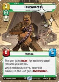 Chewbacca - Resourceful Wookiee (Hyperspace Foil) - Homeworlds - Star Wars: Unlimited card