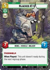 Hijacked AT-ST (Hyperspace Foil) - Homeworlds - Star Wars: Unlimited card