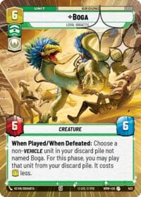 Boga - Loyal Varactyl (Hyperspace Foil) - Homeworlds - Star Wars: Unlimited card