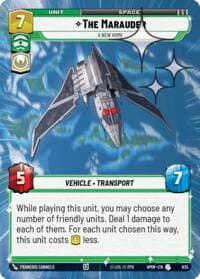 The Marauder - A New Home (Hyperspace Foil) - Homeworlds - Star Wars: Unlimited card