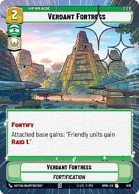 Verdant Fortress (Hyperspace Foil) - Homeworlds - Star Wars: Unlimited card