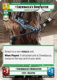 Chewbacca's Bowcaster - Handcrafted Tradition (Hyperspace Foil) - Homeworlds - Star Wars: Unlimited card