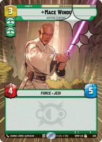 Mace Windu - Austere Centrist (Hyperspace Foil) - Homeworlds - Star Wars: Unlimited card